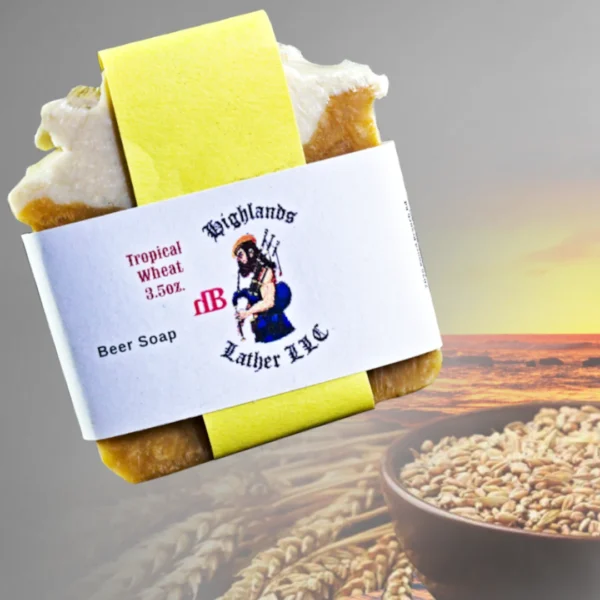 Tropical Wheat handmade Beer Soap
