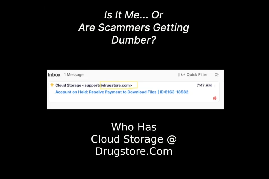 Phishing email fail